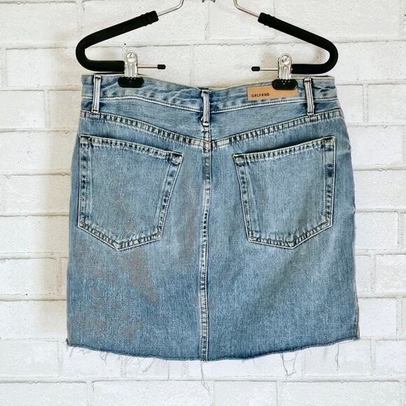 GRLFRND Blaire Denim Raw Hem Skirt - Picture 3 of 9